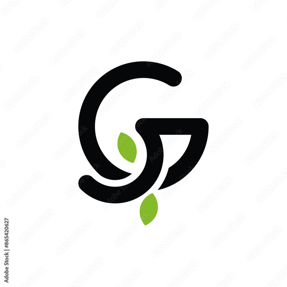 Letter G Leaf Nature Icon Business Creative Design Template Logo Letter G Leaf Nature Icon Business Creative Design Template Logo