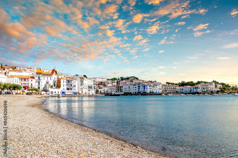Fototapeta premium Blick über Cadaques, Costa Brava, Spanien 