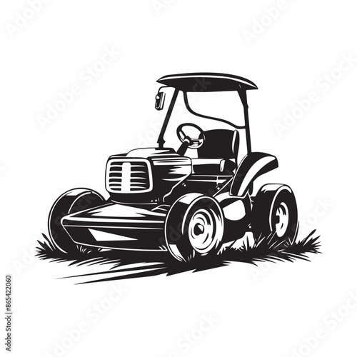  Lawn mower Vector Images  isolated on white background