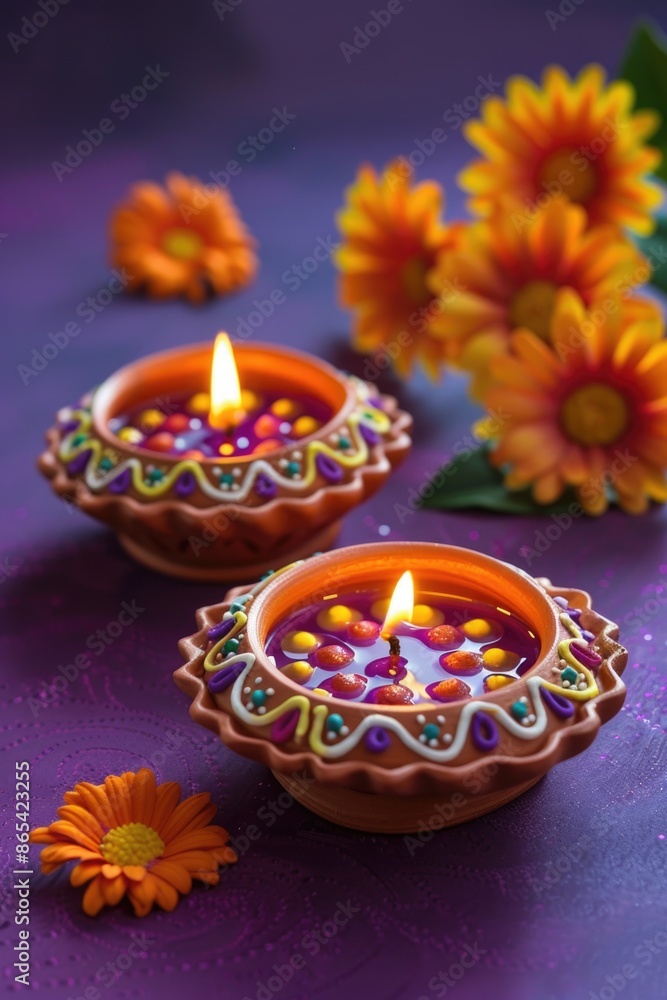 Small Candles on Table Small Candles on Table