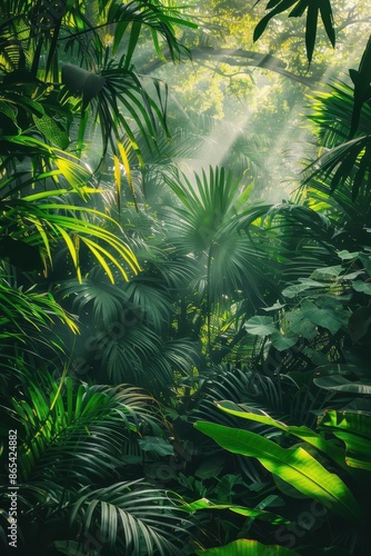 Fototapeta Naklejka Na Ścianę i Meble -  Lush green jungle