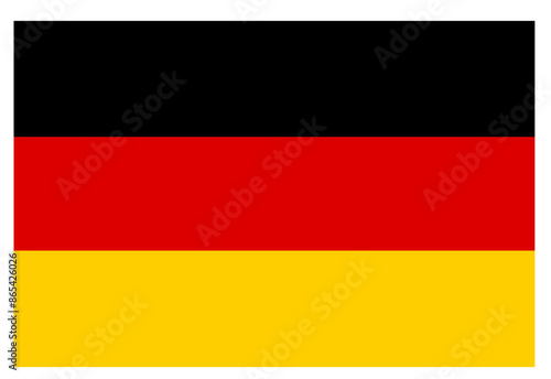 German national pride. German flag flat vector illustration.