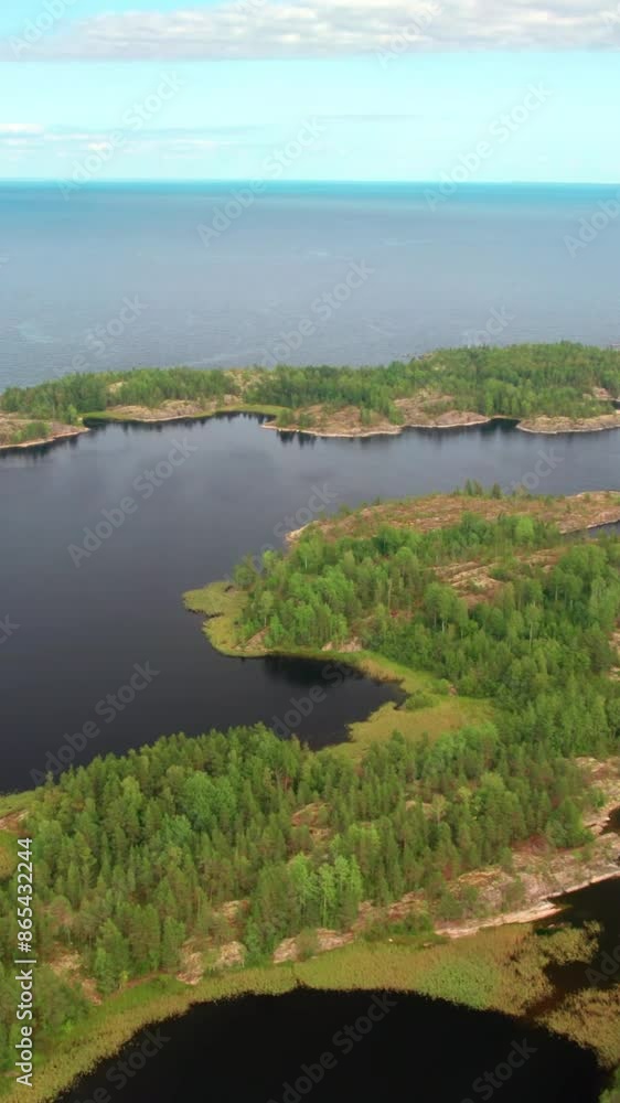 Aerial view of beautiful Finland landscape Aerial view of beautiful Finland landscape
