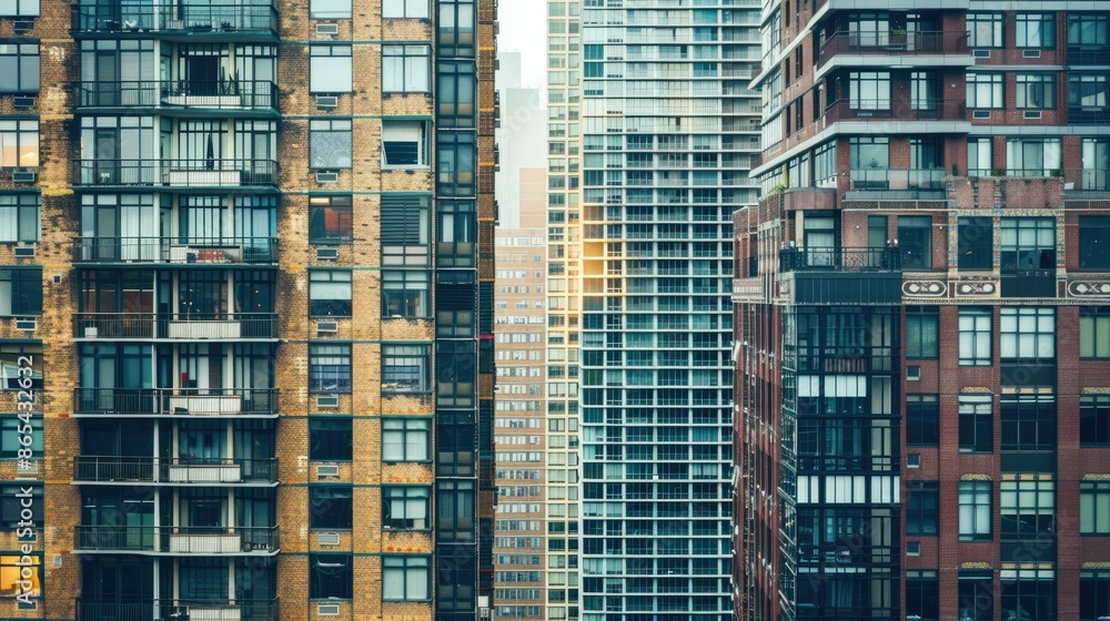 Fototapeta premium Concept: Builders Against the City.