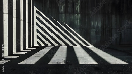 Wallpaper Mural A black and white photo of a street with a white stripe Torontodigital.ca