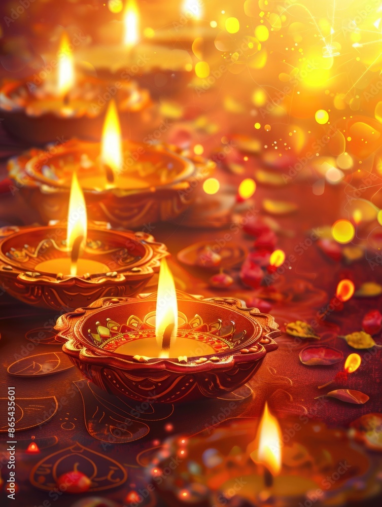 Candles on Table Candles on Table