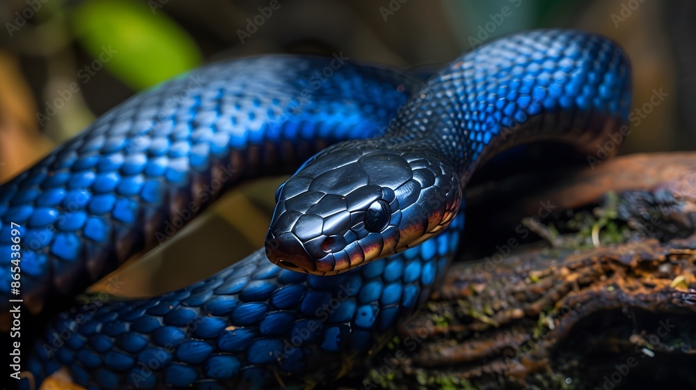Fototapeta premium Eastern Indigo Snake. 