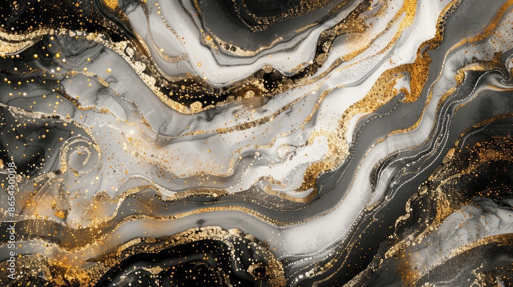 Abstract wallpaper with black, gold, beige, white and soft glitter for use as a background. Feels soft and nourished Abstract wallpaper with black, gold, beige, white and soft glitter for use as a background. Feels soft and nourished