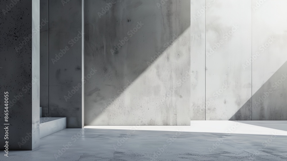 Fototapeta premium a concrete wall and floor