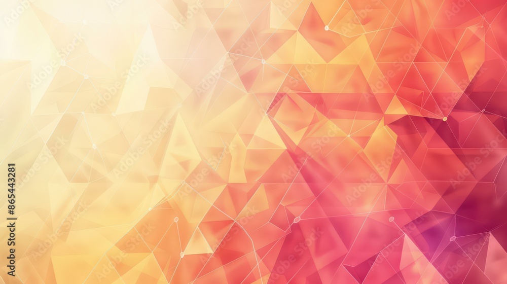 Obraz premium Abstract Geometric Background with Warm Gradient Colors for Modern Design Projects