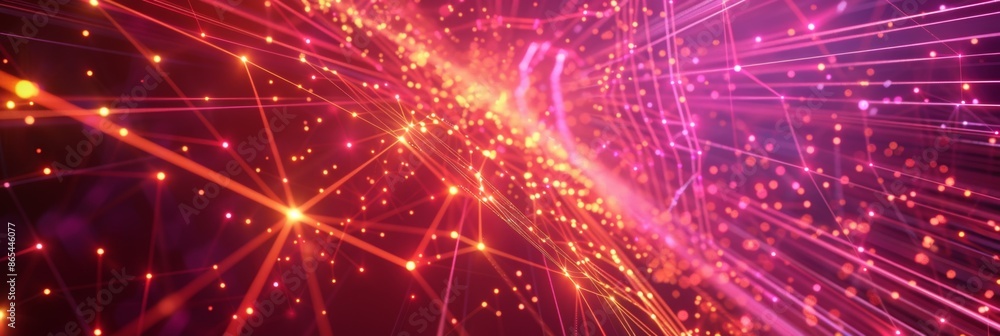 Network, an abstract digital pattern with interconnected glowing lines and 5G shapes, showcasing the future of fast and reliable connectivity Network, an abstract digital pattern with interconnected glowing lines and 5G shapes, showcasing the future of fast and reliable connectivity