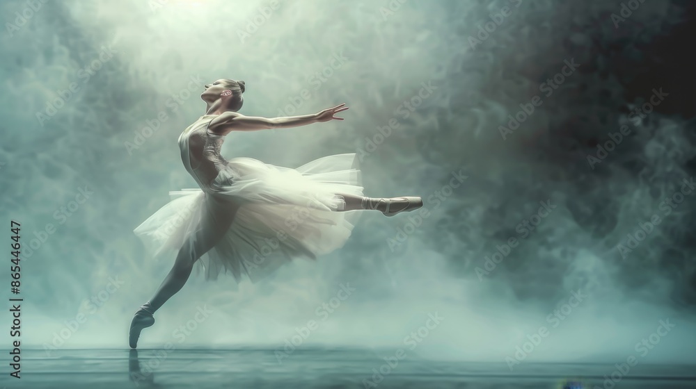 Graceful Ballerina in a Dreamy Atmosphere - Generative AI Graceful Ballerina in a Dreamy Atmosphere - Generative AI