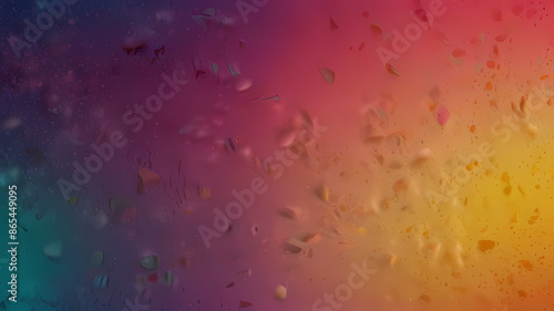 Artistic Colorful Gradient Background with Pink Yellow and Turquoise Texture for Creative Design. © Budi