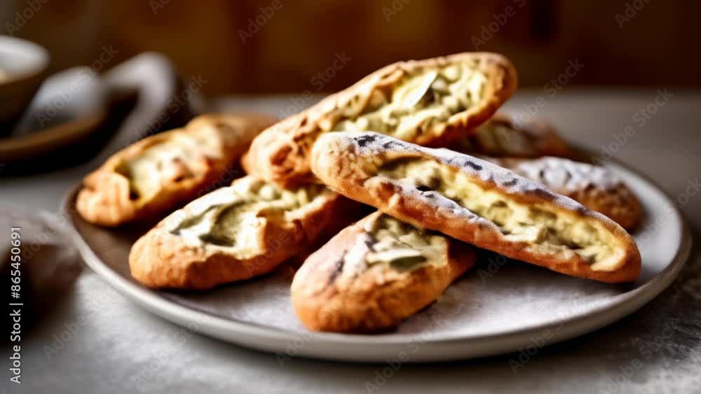 Deliciously baked pastries ready to be savored Deliciously baked pastries ready to be savored
