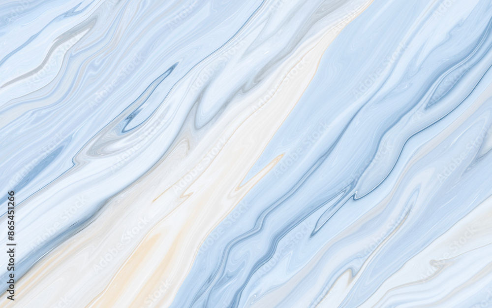Fototapeta premium Marble rock texture blue ink pattern liquid swirl paint white dark that is Illustration background for do ceramic counter tile silver gray that is abstract waves skin wall luxurious art ideas concept.