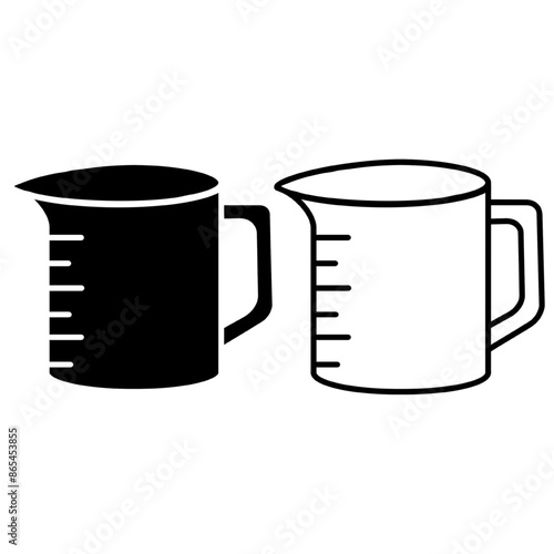 measuring cup icon,vector illustration. Flat design style. vector measuring cup icon illustration isolated on White background, measuring cup icon.