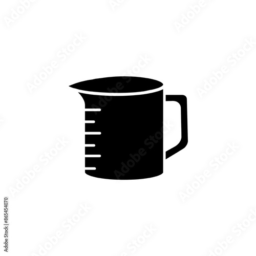 measuring cup icon,vector illustration. Flat design style. vector measuring cup icon illustration isolated on White background, measuring cup icon.