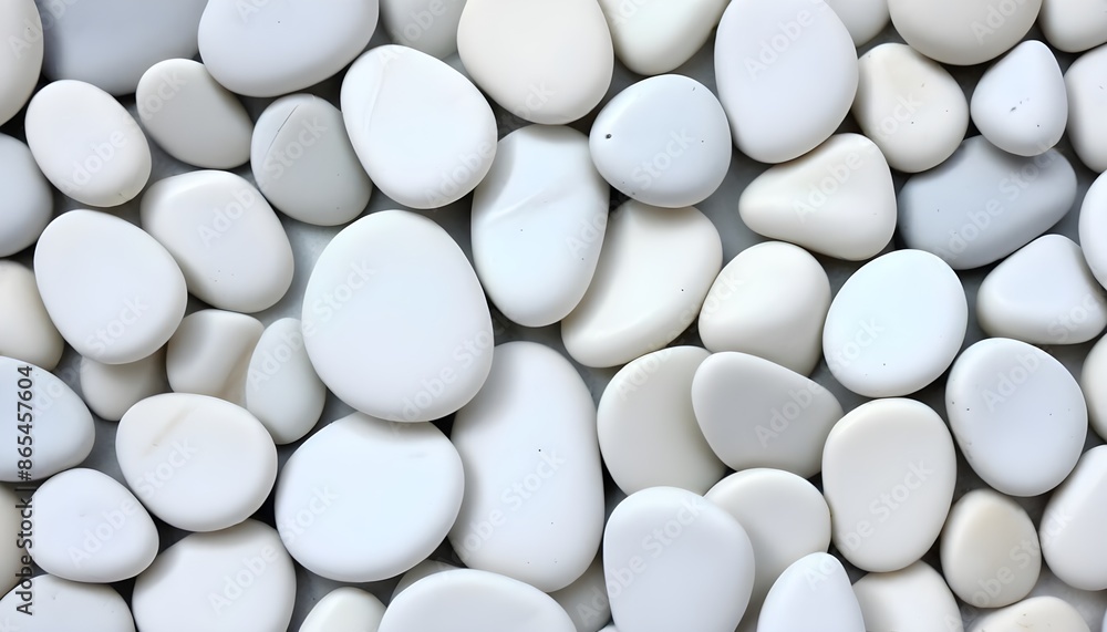 Breathtaking, macro-level image highlighting the subtle, captivating textures adorning the surfaces of a collection of spotless, chalk-white stones or pebbles Breathtaking, macro-level image highlighting the subtle, captivating textures adorning the surfaces of a collection of spotless, chalk-white stones or pebbles