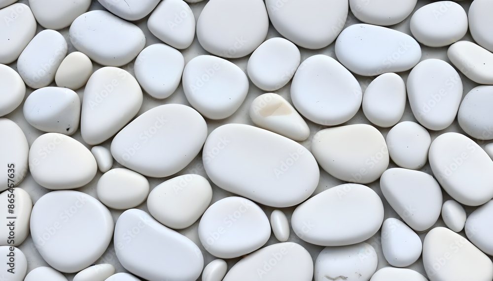 Breathtaking, macro-level image highlighting the subtle, captivating textures adorning the surfaces of a collection of spotless, chalk-white stones or pebbles Breathtaking, macro-level image highlighting the subtle, captivating textures adorning the surfaces of a collection of spotless, chalk-white stones or pebbles