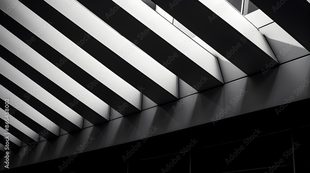 Abstract Architecture Lines and Geometric Patterns in Monochrome Design Abstract Architecture Lines and Geometric Patterns in Monochrome Design