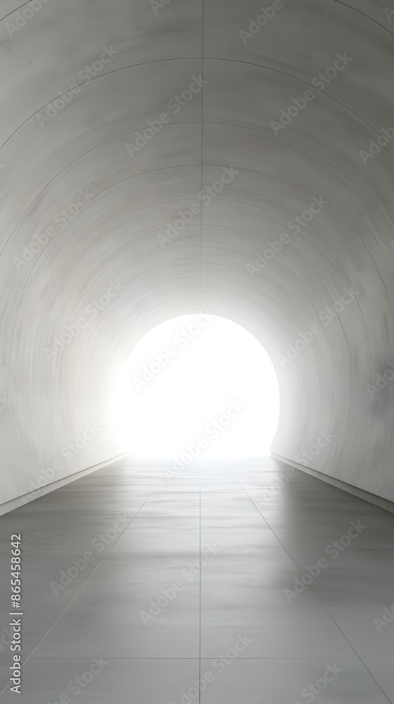 Empty Abstract Concrete Interior Pitched Tunnel 3D Render Modern Minimalist Architecture Design Empty Abstract Concrete Interior Pitched Tunnel 3D Render Modern Minimalist Architecture Design