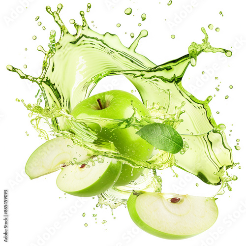 green apple splash