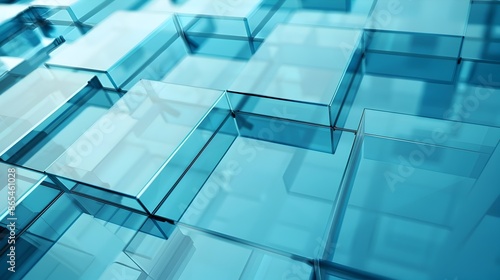 Wallpaper Mural Striking Blue Geometric Glass Architecture Patterns and Textures Torontodigital.ca