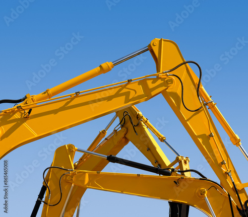 Wallpaper Mural Group of hydraulic arms of an excavator Torontodigital.ca