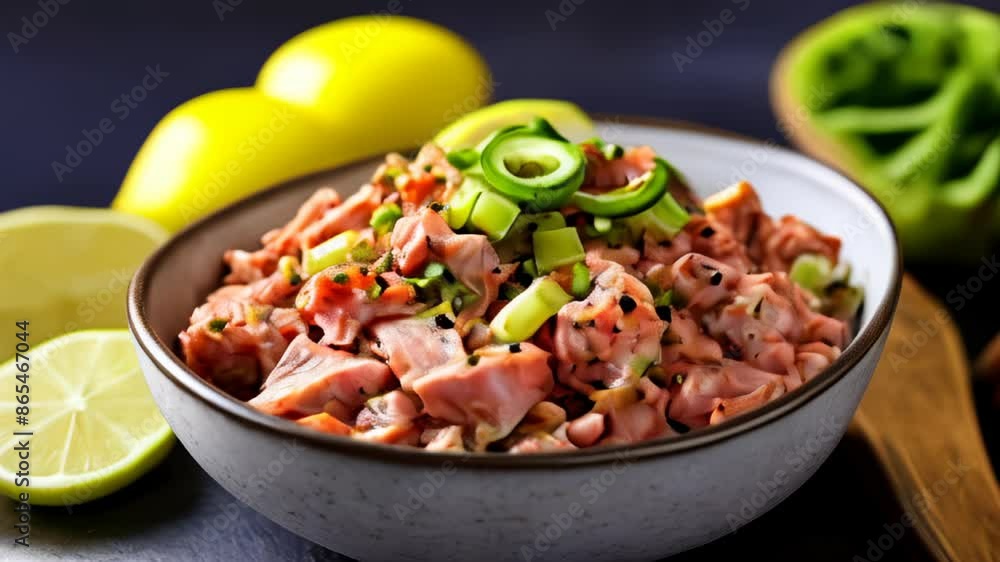 Delicious Asianinspired salad with fresh ingredients Delicious Asianinspired salad with fresh ingredients