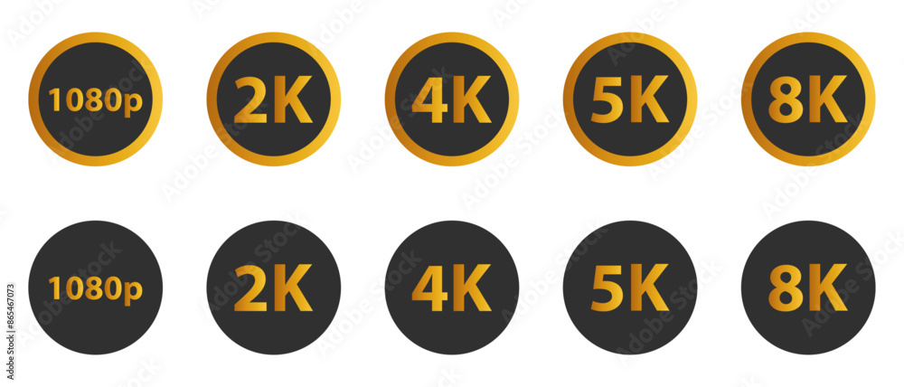 Video monitor screen resolution gold sign icon vector illustration design Video monitor screen resolution gold sign icon vector illustration design