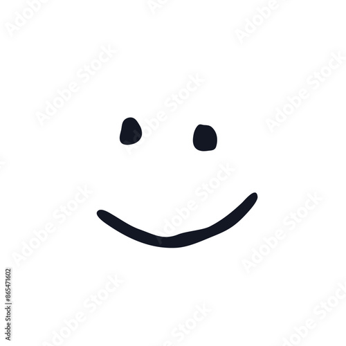 Bigfoot face smile logo icon sign Hand drawn ink sketch Abstract animal human emblem Doodle cartoon funny design Fashion print for clothes greeting invitation card flyer banner poster cover book ad