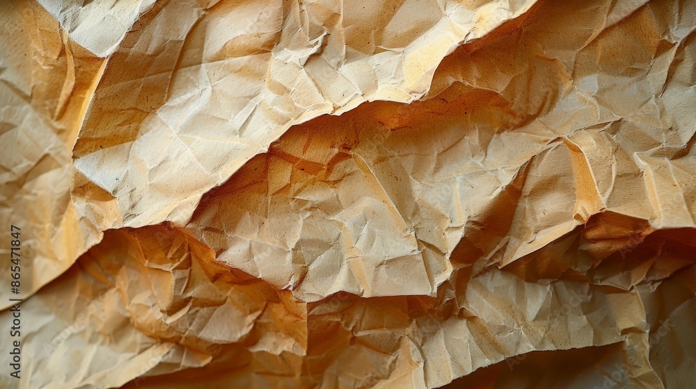 Abstract crumpled and creased recycle brown paper texture background Abstract crumpled and creased recycle brown paper texture background