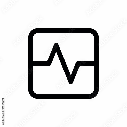 cardiogram heart beat ecg icon
