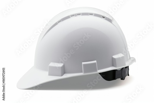 White Safety Helmet Isolated on White © Muh