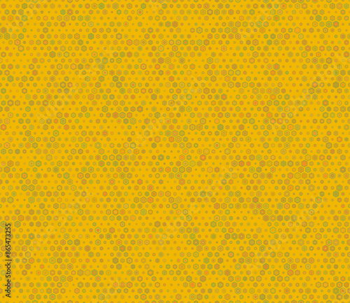 Wallpaper Mural Minimal geometric background. Multicolored geometric elements of varied size. Simple stacked hexagons. Small hexagon geometric shapes. Tileable pattern. Seamless vector illustration. Torontodigital.ca
