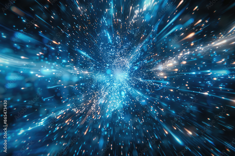 a blue and white abstract image of a space with a blue background with stars and lines a blue and white abstract image of a space with a blue background with stars and lines