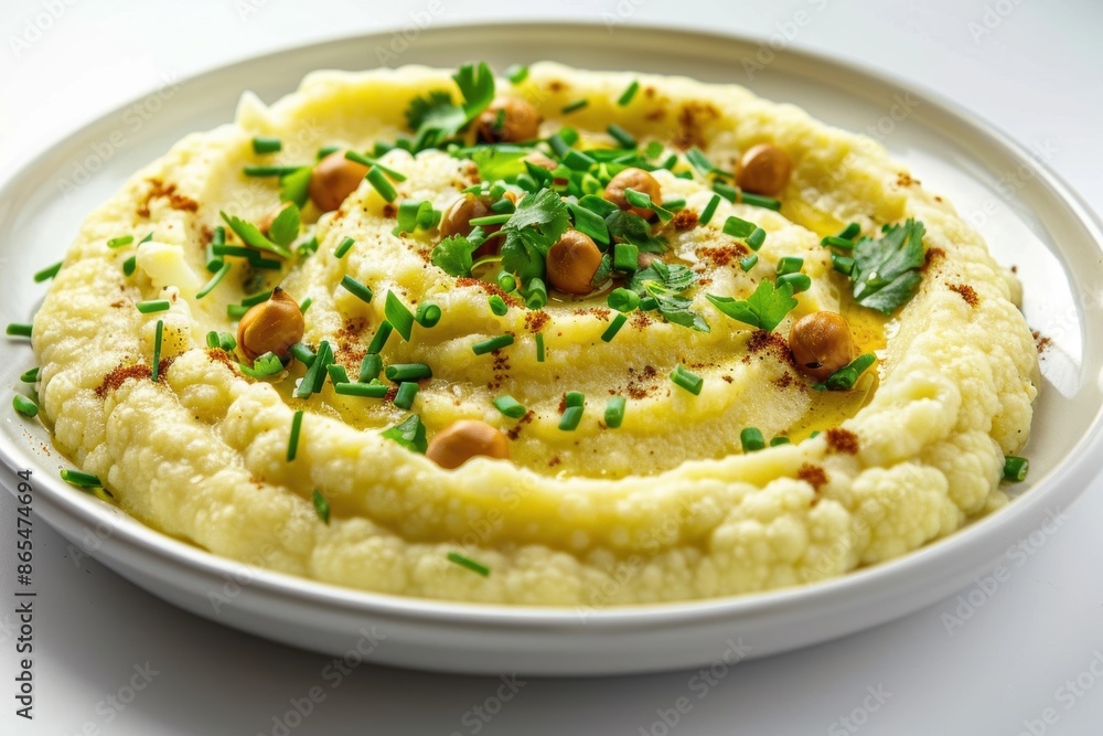 Nutty Cauliflower Puree with Spices and Fresh Herbs Nutty Cauliflower Puree with Spices and Fresh Herbs