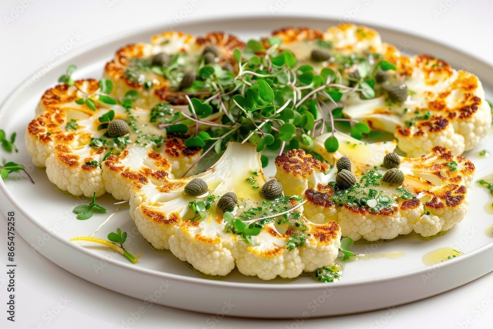 Gourmet Cauliflower Steaks with Zesty Caper Butter Gourmet Cauliflower Steaks with Zesty Caper Butter