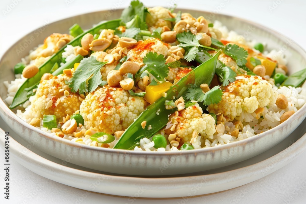 Aromatic Cauliflower Stir-Fry with Fresh Vegetables Aromatic Cauliflower Stir-Fry with Fresh Vegetables