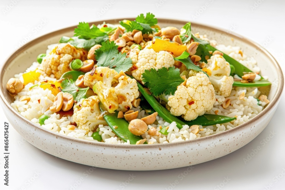Fresh and Aromatic Cauliflower Stir-Fry Dish Fresh and Aromatic Cauliflower Stir-Fry Dish