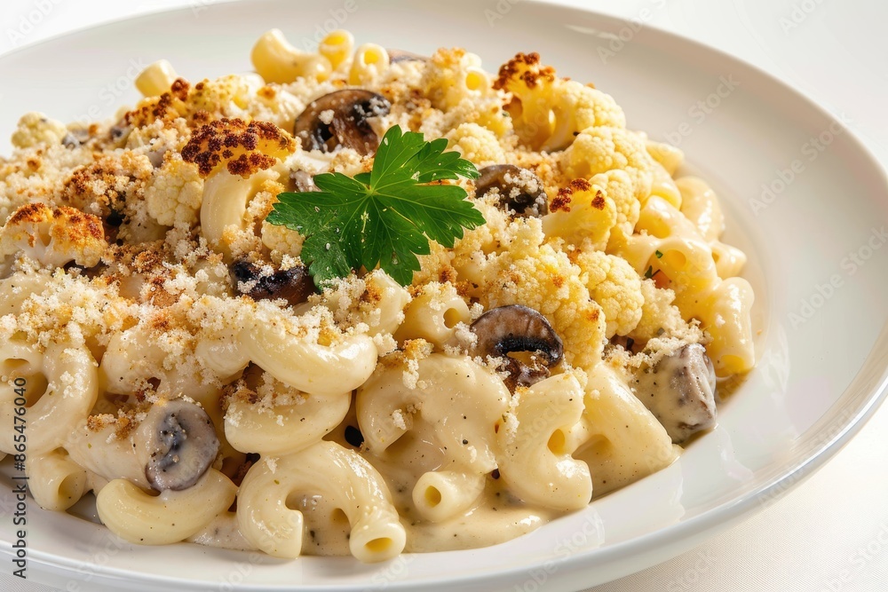 Elegant Béchamel and Cheese Mac and Cheese with Truffle Oil Drizzle Elegant Béchamel and Cheese Mac and Cheese with Truffle Oil Drizzle