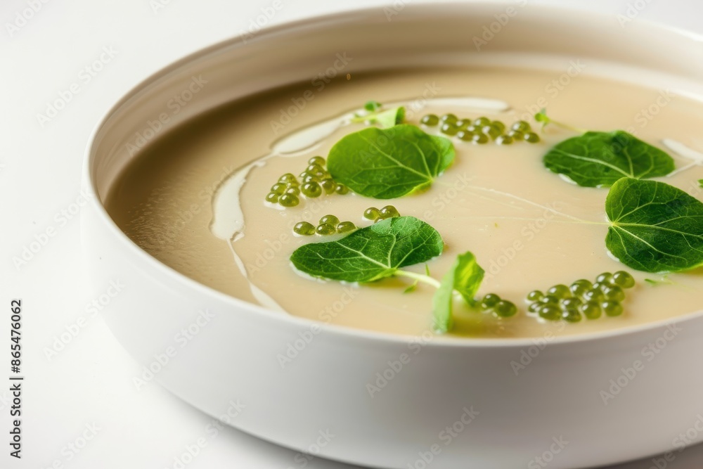 Delicate Balance of Flavors in Vibrant Cauliflower Soup Delicate Balance of Flavors in Vibrant Cauliflower Soup