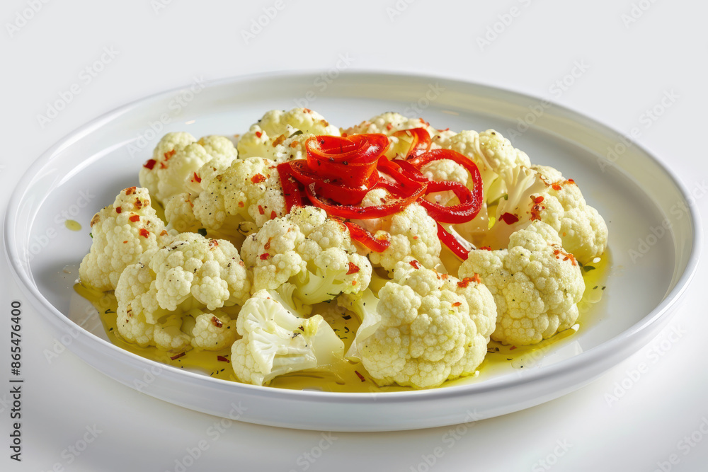 Stunning Cauliflower and Red Pepper Ribbon Salad Stunning Cauliflower and Red Pepper Ribbon Salad