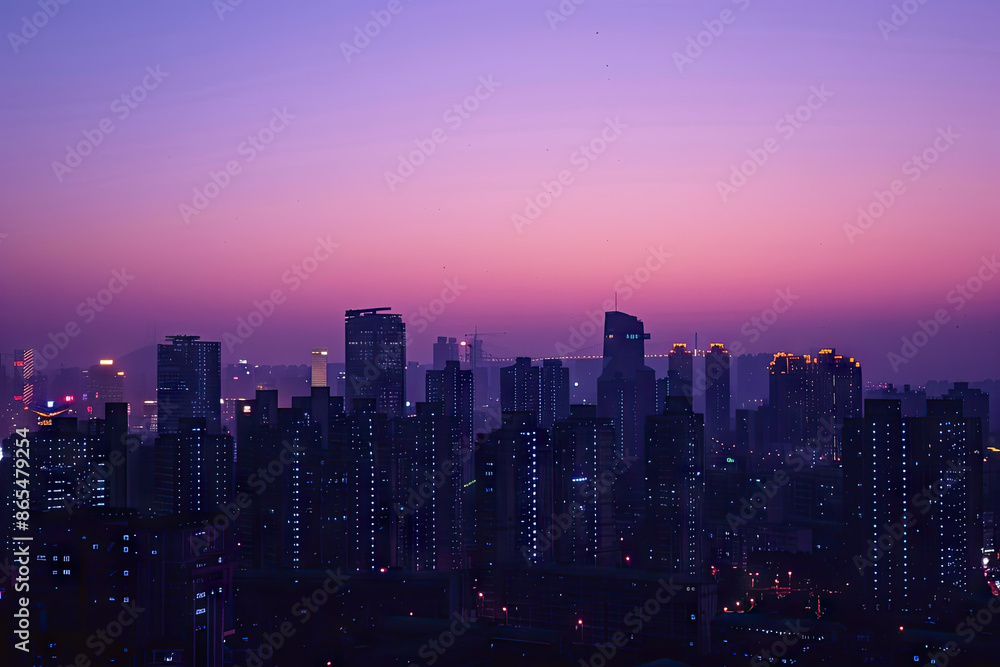 a city skyline with the sun setting behind it a city skyline with the sun setting behind it