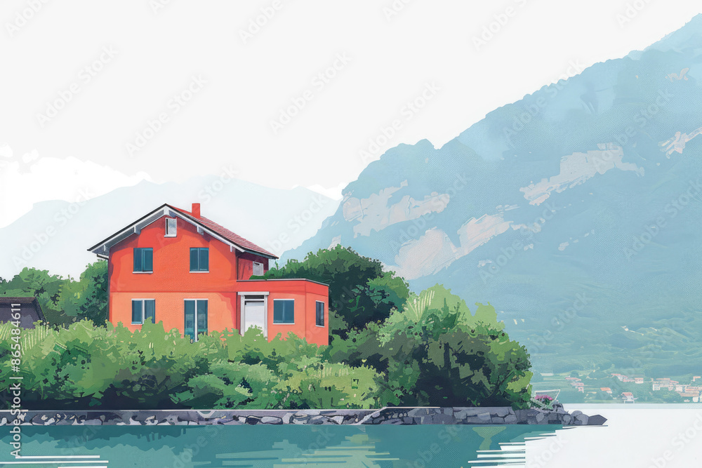minimalism the beautiful view of Switzerland minimalism the beautiful view of Switzerland