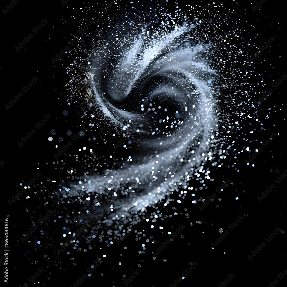 Fototapeta premium spiral galaxy in the dark