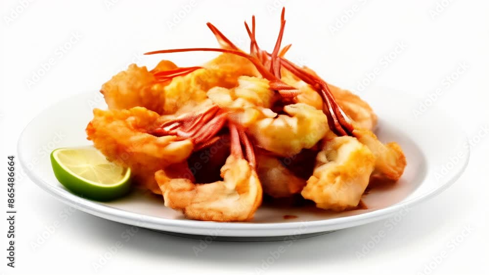 Deliciously cooked shrimp ready to be savored Deliciously cooked shrimp ready to be savored