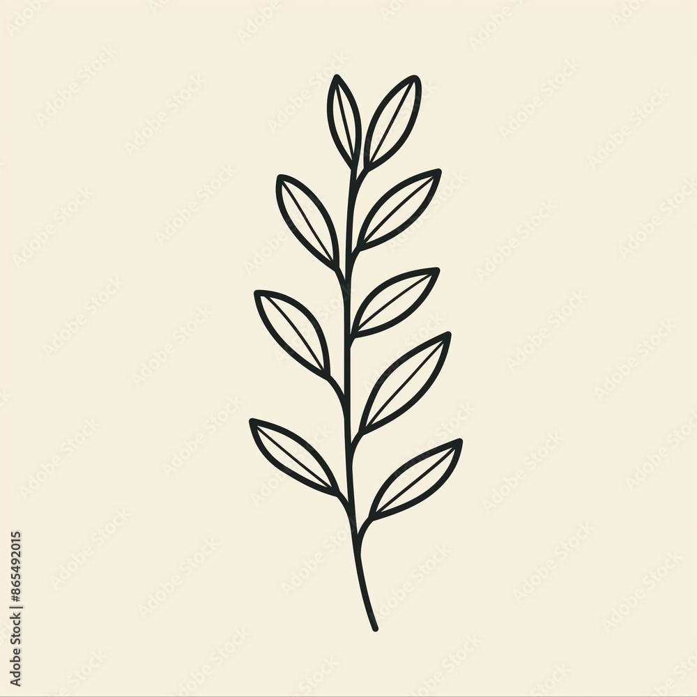 Simple black line icon of leaves, perfect for eco-friendly brands, organic products, and natural themes. Simple black line icon of leaves, perfect for eco-friendly brands, organic products, and natural themes.