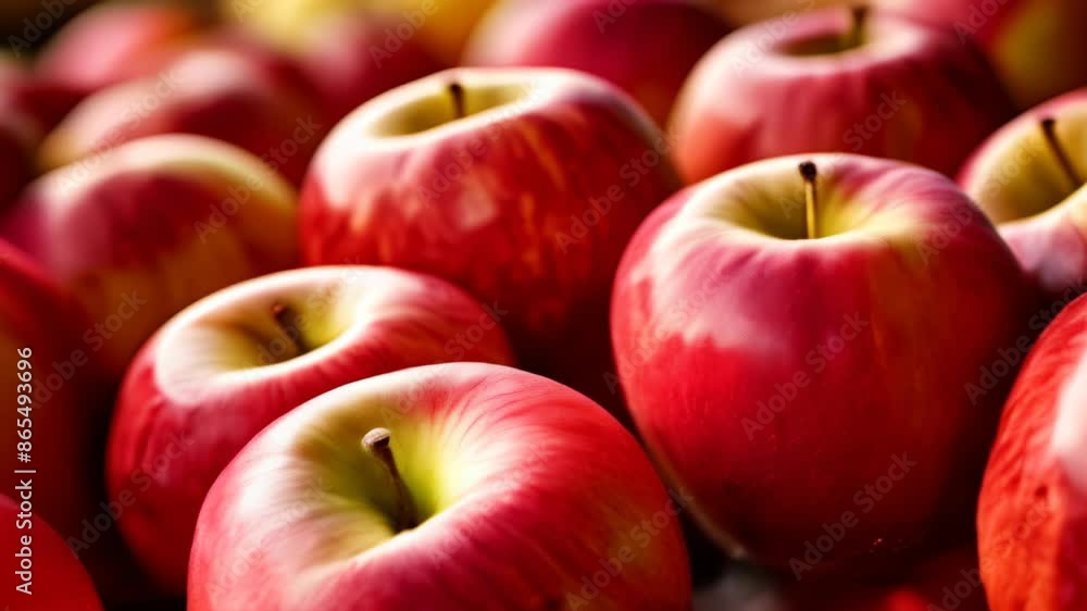 Bright and fresh a bountiful harvest of apples Bright and fresh a bountiful harvest of apples