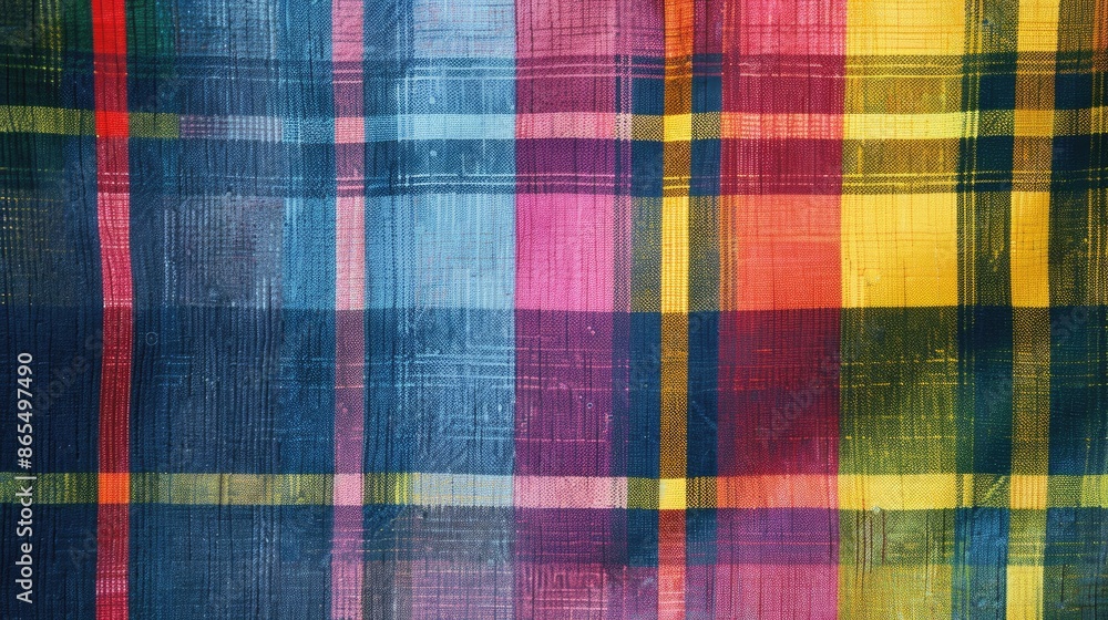 Spring tartan pattern. Generative AI Spring tartan pattern. Generative AI